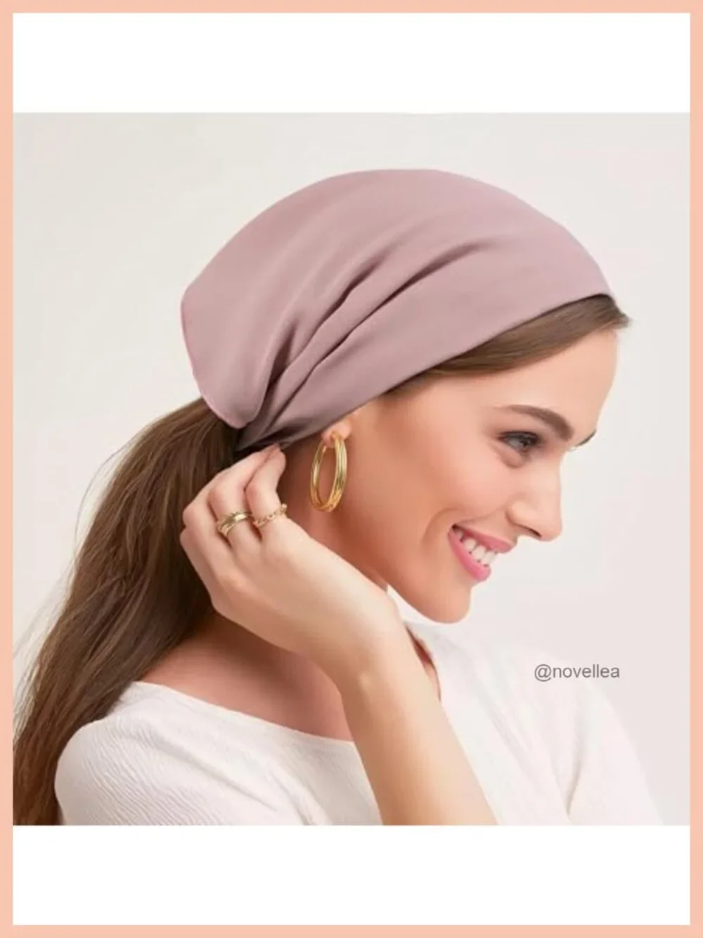 4 Pcs Tie-Back Triangle Head Scarf Bandanas with Hair Pins